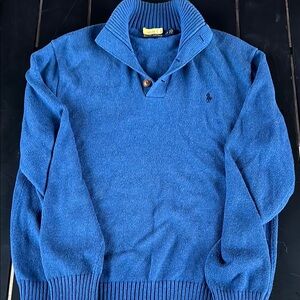 Polo by Ralph Lauren Blue V-Neck Sweater